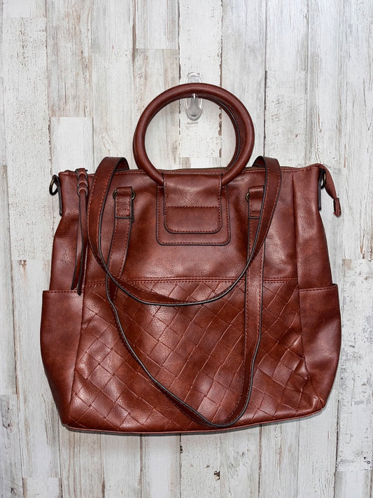 CHOCOLATE BROWN  SHOULDER TOTE PURSE