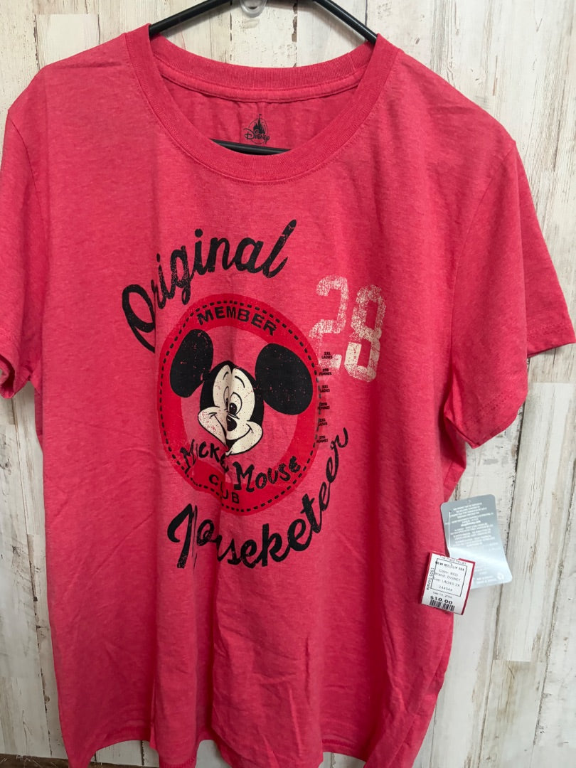 RED DISNEY NEW MICKEY TEE, LADIES 2X