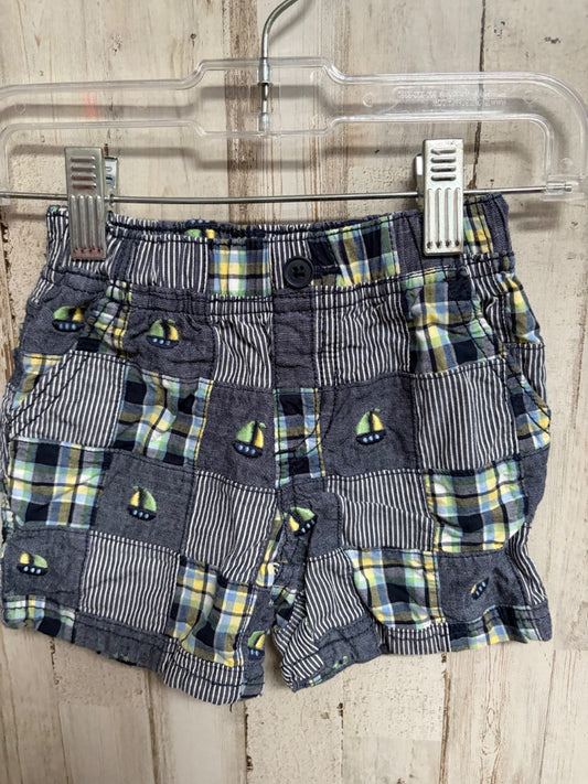 CHAMBRAY GYMBOREE SAILBOAT SHORTS, BOY 6-12M