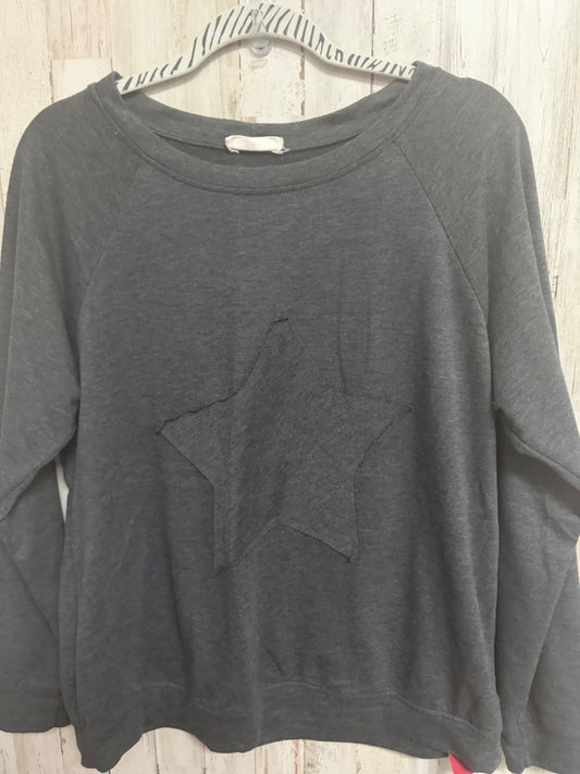 GREY CRESCENT STAR SWEATSHIRT, LADIES L