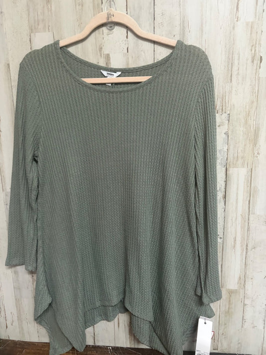 SAGE SONOMA WAFFLE KNIT TOP, LADIES L