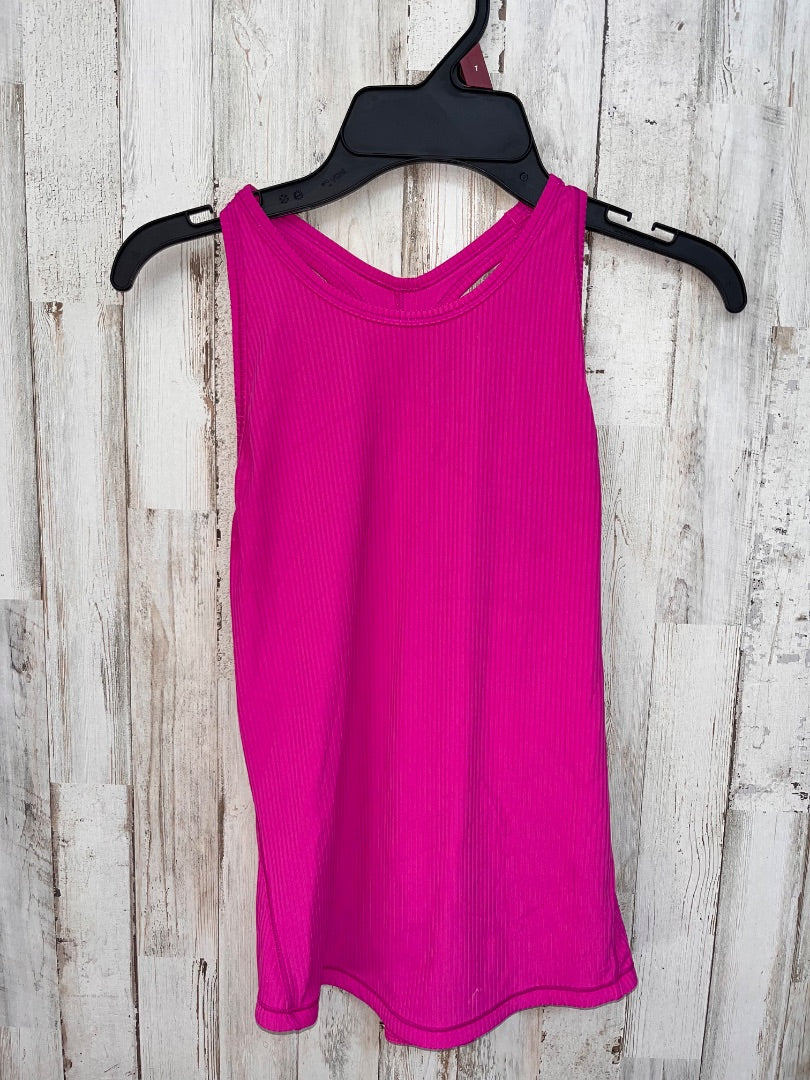 FUCHSIA LULULEMON RIBBED DRY FIT TANK, LADIES XS