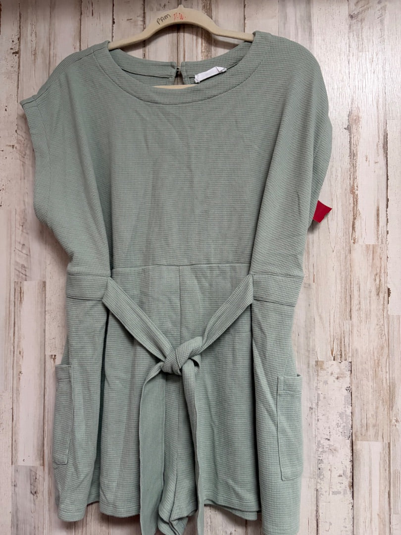SAGE DOUBLE ZERO WAFFLE KNIT ROMPER, LADIES L