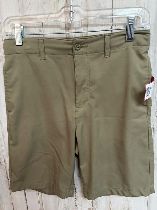 DARK KHAKI CLASS CLUB PERFORMANCE SHORTS, BOY 14