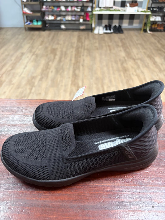 BLACK SKECHERS NEW SLIP ON SNEAKERS, SHOES A8