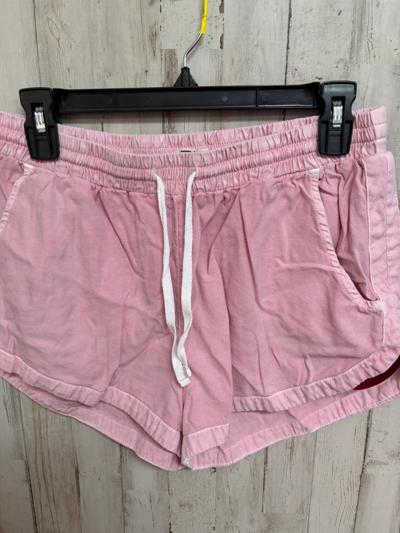 WASHED PINK BILLABONG LINEN SHORTS, LADIES L