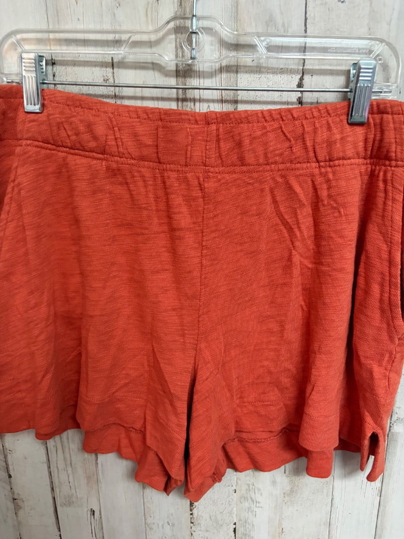 RUST ORANGE UNIVERSAL THREAD NEW KNIT SHORTS, LADIES L