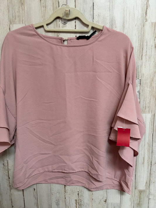 BLUSH BLU PEPPER TIER RUFFLE SLEEVE BLOUSE, LADIES L