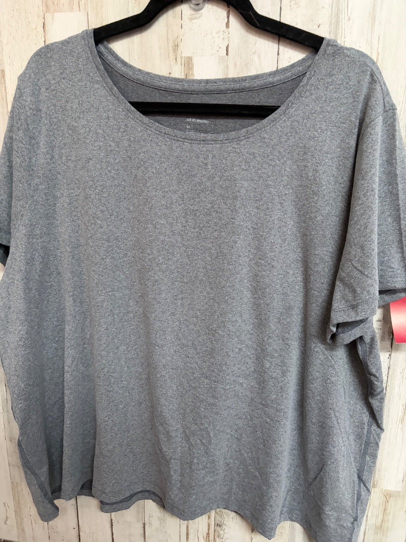 GREY ALL IN MOTION DRY FIT TEE, LADIES 2X