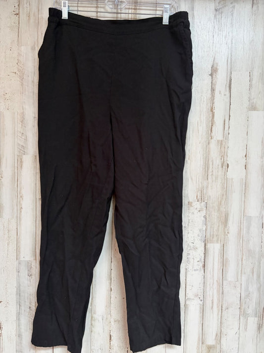 BLACK NORDSTROM WIDE LEG PULL ON PANTS, LADIES L