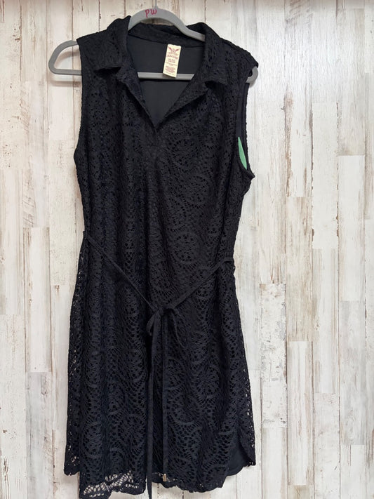 BLACK FADED GLORY LACE COLLARED DRESS, LADIES XL
