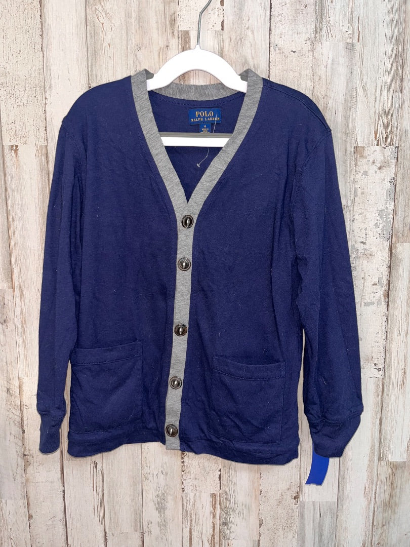 NAVY RALPH LAUREN BUTTON POCKET CARDIGAN, BOY 6