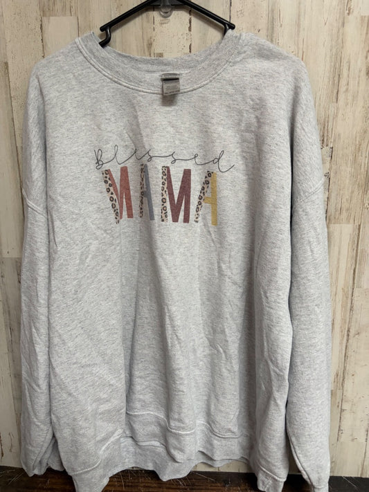 GREY GILDAN BLESSED MAMA SWEATSHIRT, LADIES 2X