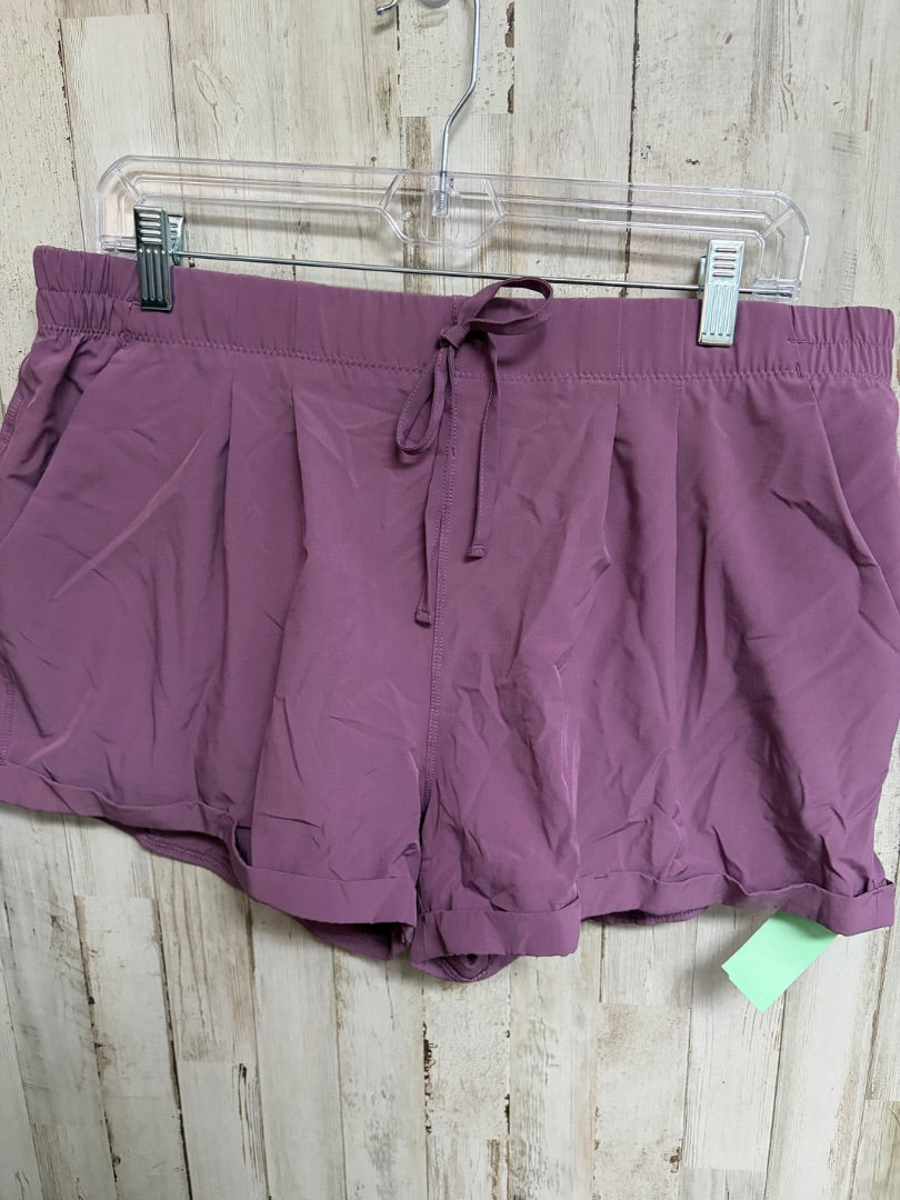 PURPLE ZYIA DRY FIT CUFFED SHORTS, LADIES 2X