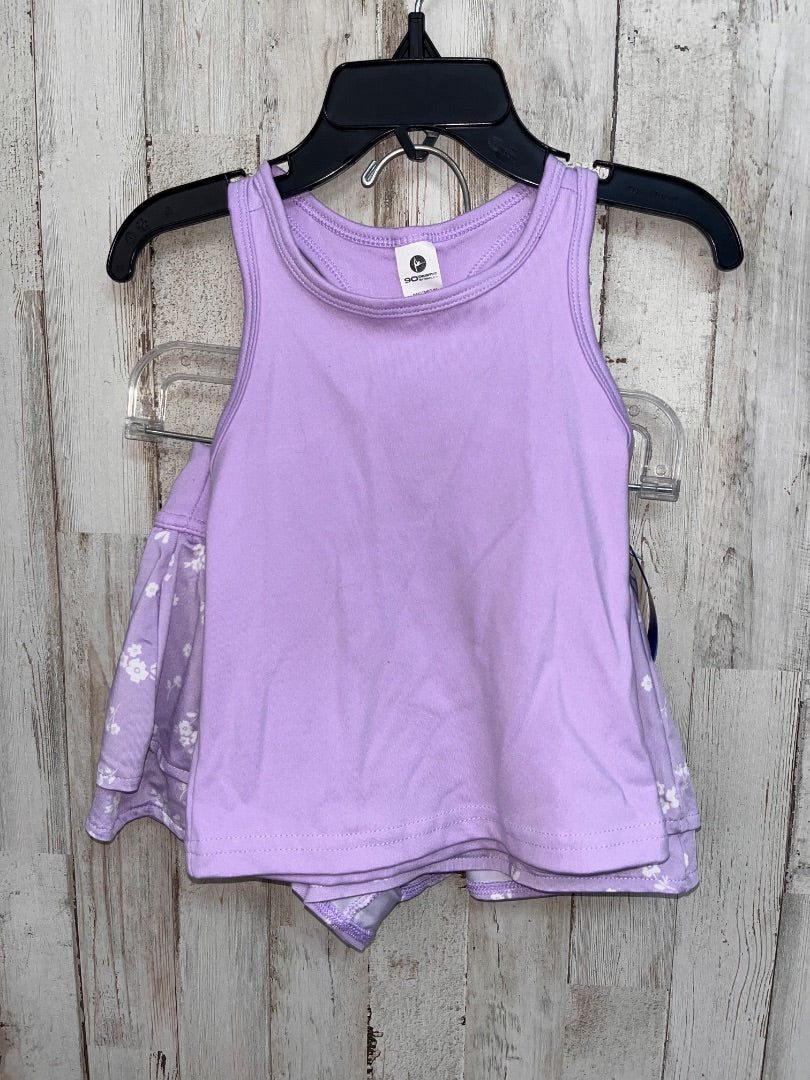 LIGHT PURPLE 90 DEGREES 2PC DRY FIT SET, GIRL 3T