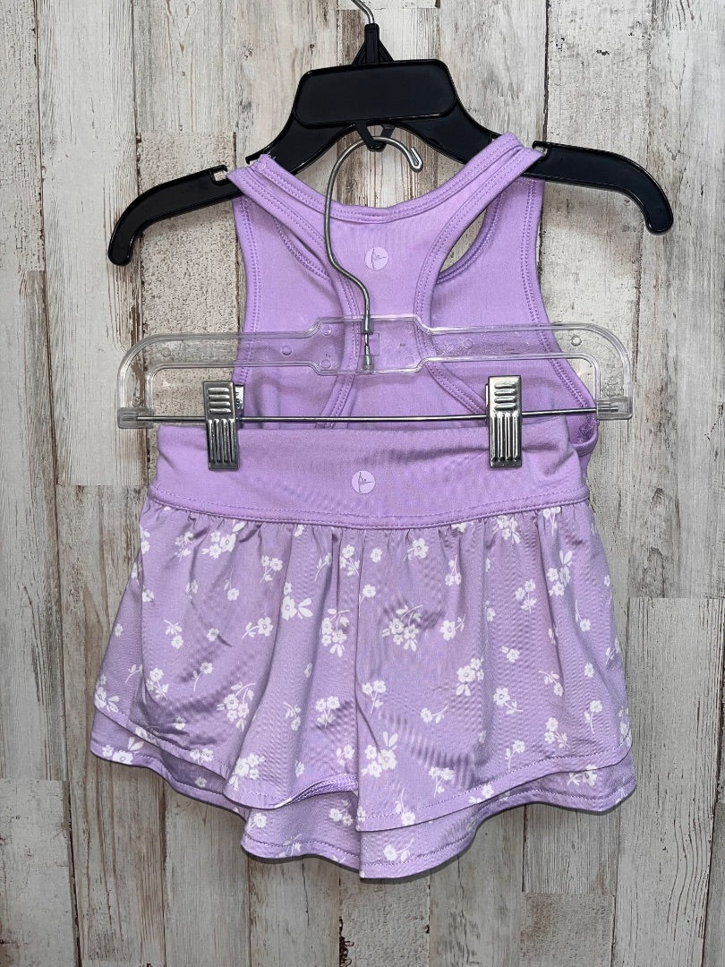 LIGHT PURPLE 90 DEGREES 2PC DRY FIT SET, GIRL 3T