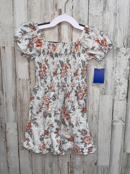 MINT MODERN MOMENTS SMOCKED MUSLIN ROMPER, GIRL 4T