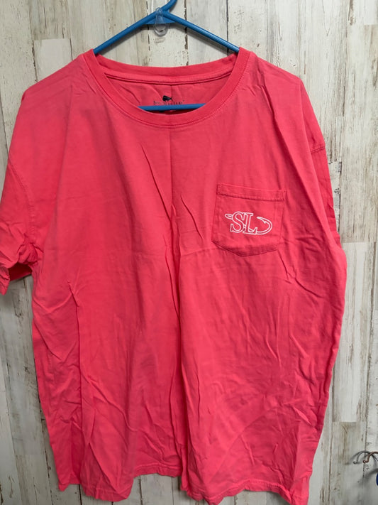 PINK SOUTHERN LURE FISH LOGO TEE, LADIES XL