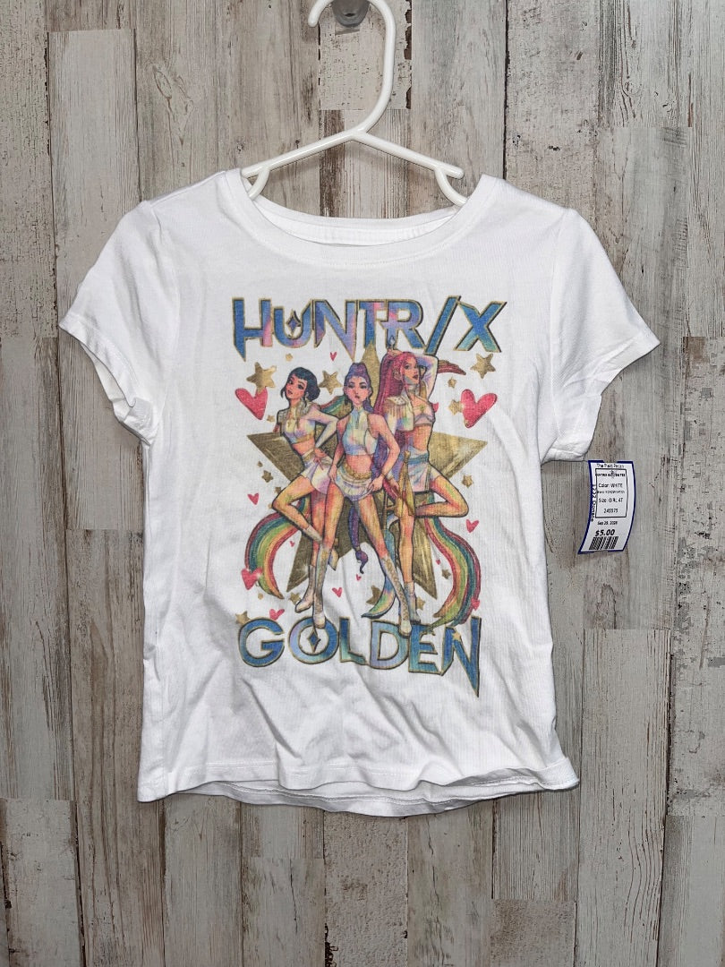 WHITE WONDER NATION HUNTRIX GOLDEN TEE, GIRL 4T