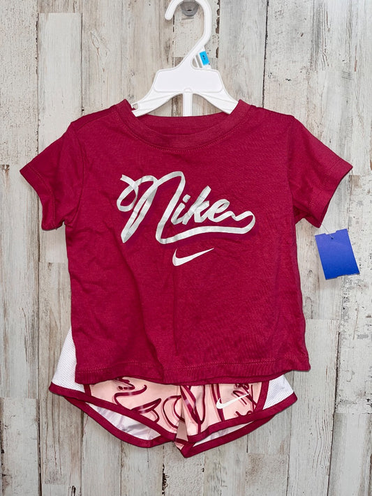 PLUM NIKE 2PC LOGO SET, GIRL 4T