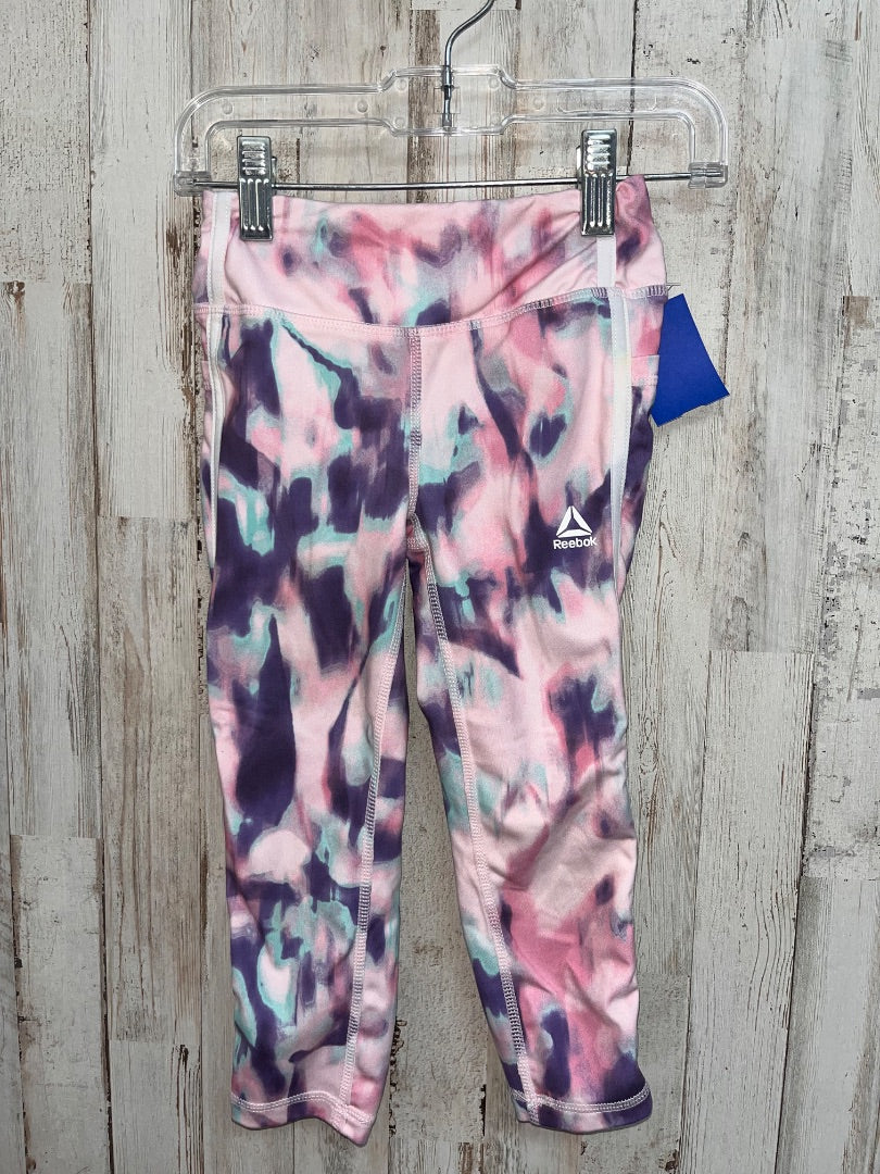 PINK REEBOK DYE LEGGINGS, GIRL 4T