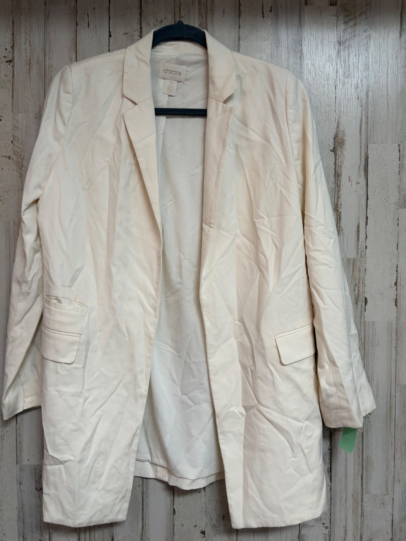 IVORY CHICOS LONG BLAZER, LADIES S