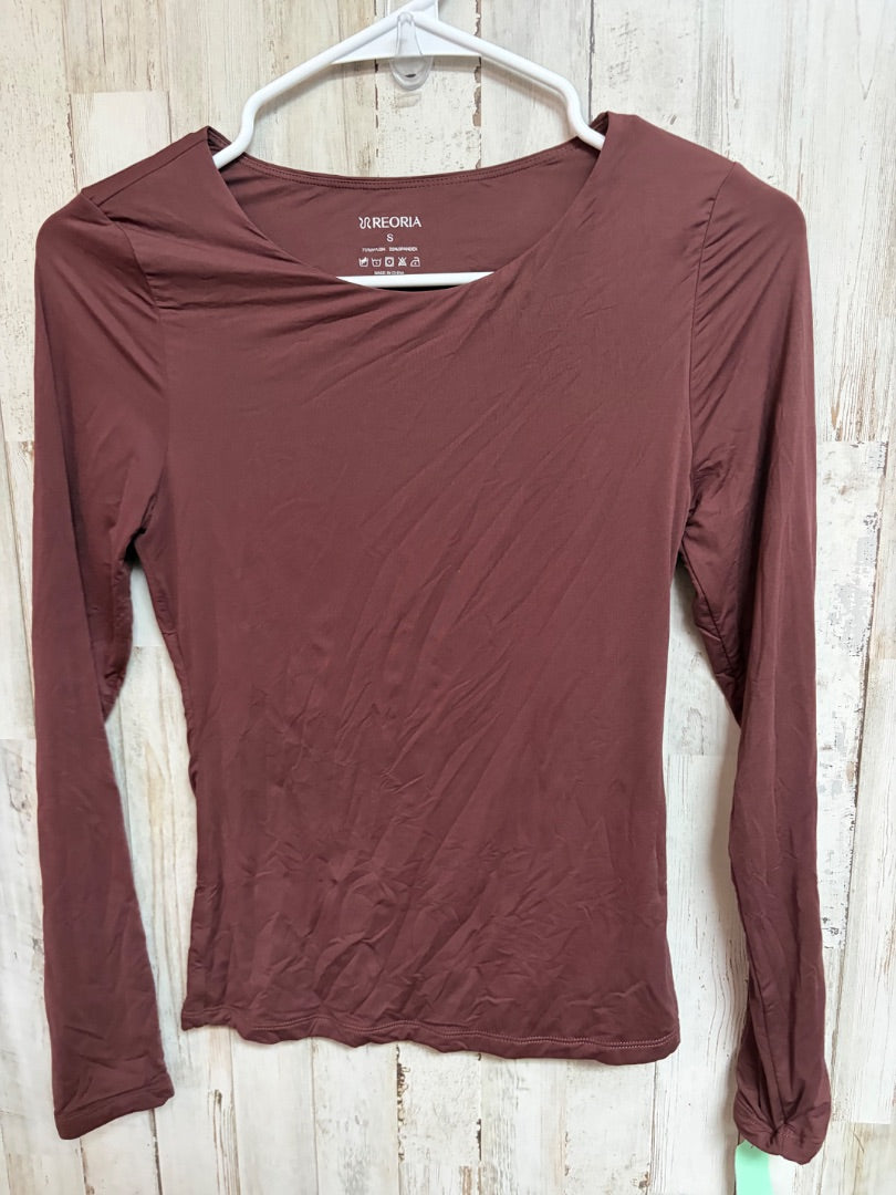 BROWN REORIA FITTED LONG SLEEVE, LADIES S