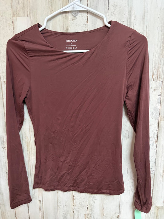 BROWN REORIA FITTED LONG SLEEVE, LADIES S