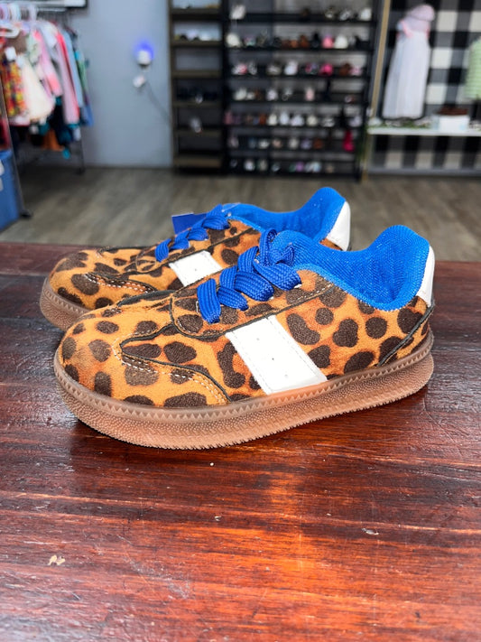 BROWN  LEOPARD SNEAKERS, SHOES 9
