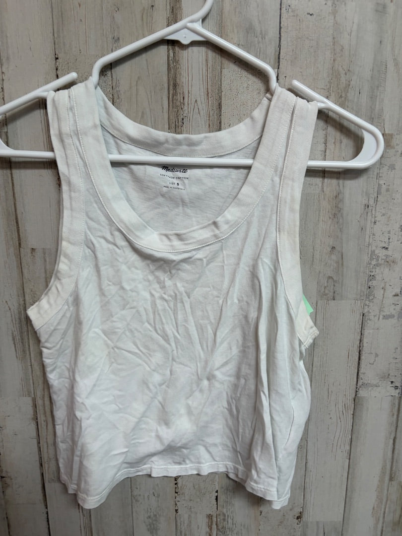 WHITE MADEWELL COTTON TANK, LADIES S