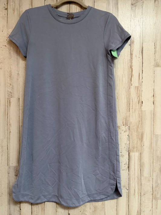 DUSTY BLUE CALIA T SHIRT DRESS, LADIES S