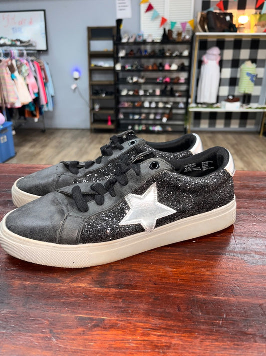 BLACK TIME AND TRU STAR GLITTER SNEAKERS, SHOES A10