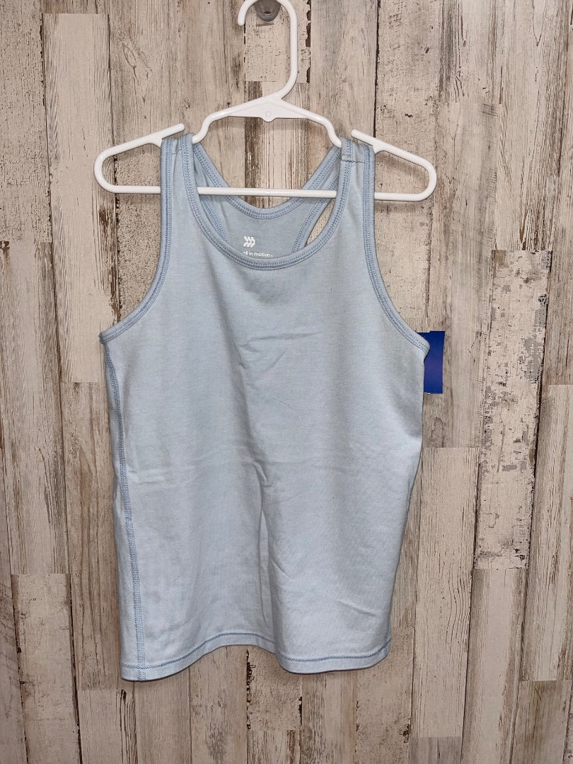 LIGHT BLUE ALL IN MOTION COTTON TANK, GIRL 6