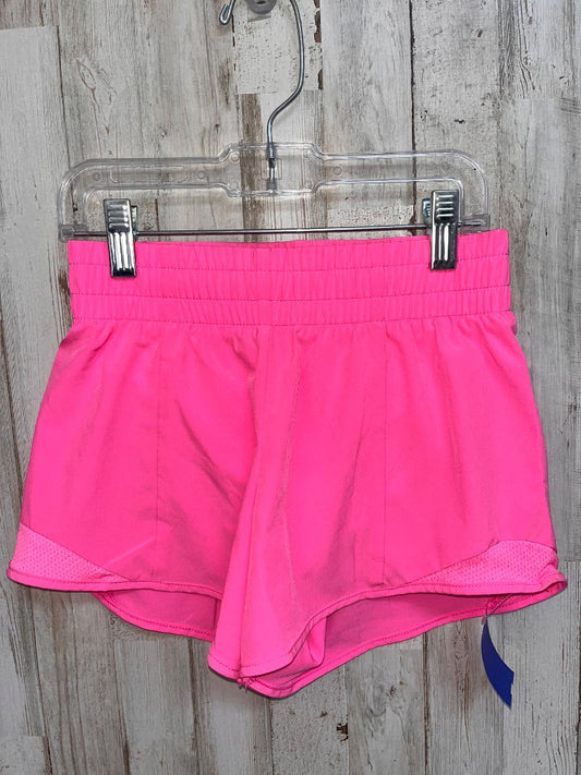 HOT PINK ATHLETIC WORKS DRY FIT SHORTS, GIRL 7/8