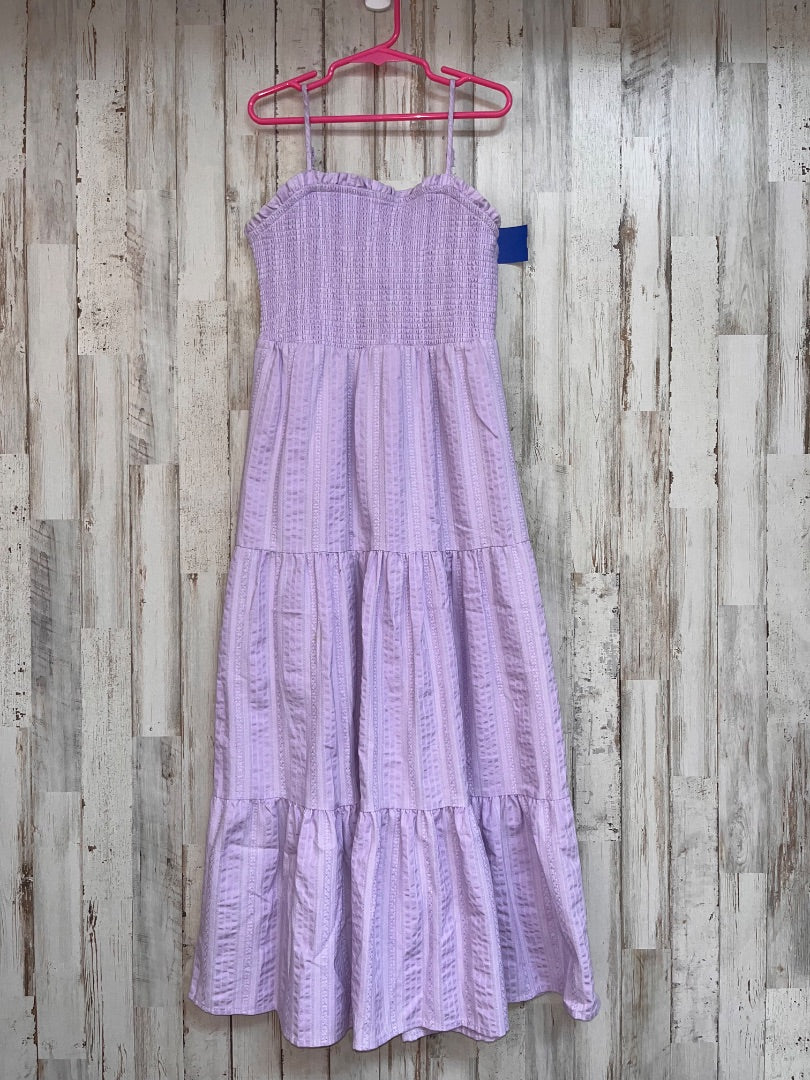 LIGHT PURPLE ART CLASS SMOCKED TIER MAXI, GIRL 8