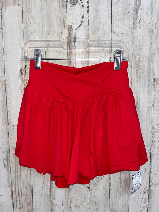 RED EXARUS FLUTTER SHORTS, GIRL 10