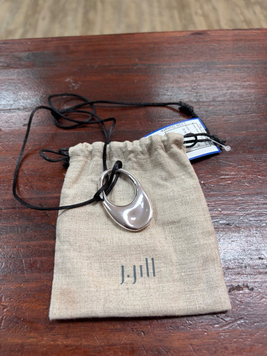 SILVER/BLACK J JILL SILVER PENDANT NECKLACE