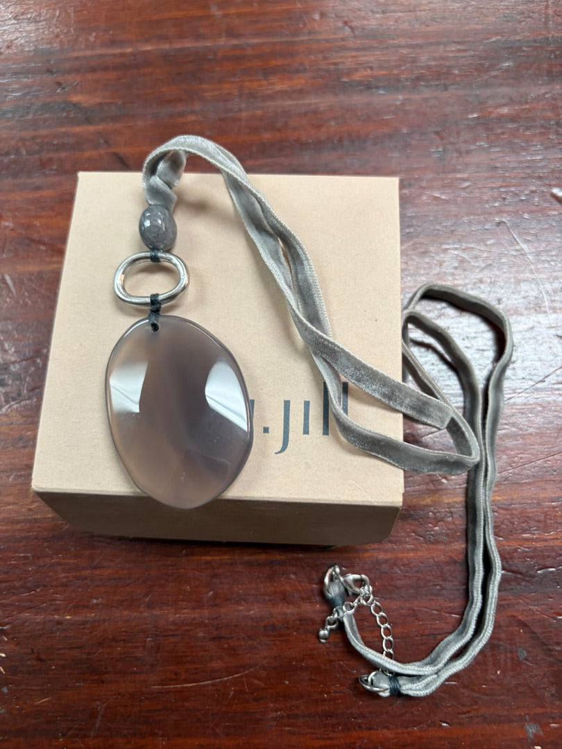 GREY J JILL STONE NECKLACE ON VELVET CHAIN