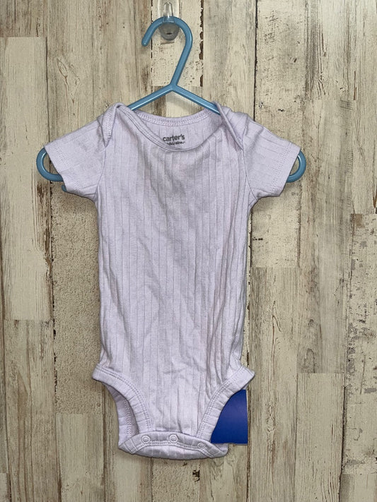 LILAC CARTERS RIBBED ONESIE, GIRL 3/6M
