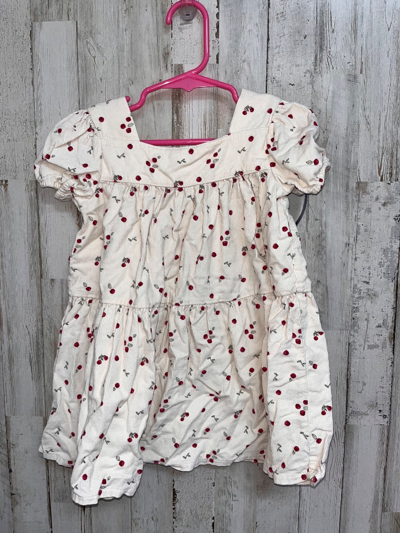 IVORY CARTERS FLORAL CORDUROY DRESS, GIRL 2T