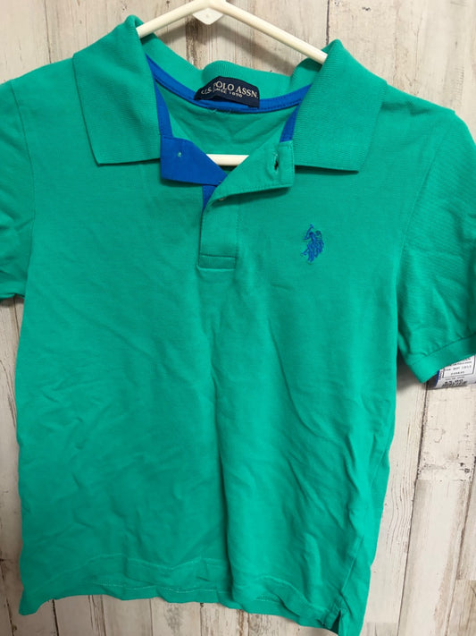 GREEN US POLO ASSN LOGO POLO, BOY 10/12