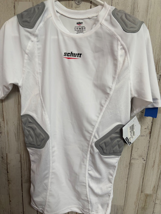 WHITE SCHUTT NEW PADDED SHIRT, BOY 10/12