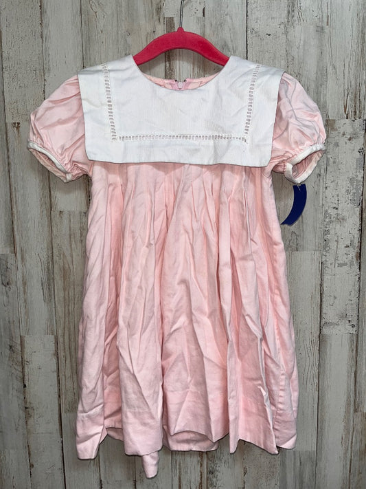 PINK PAPRIKA SQUARE COLLAR DRESS, GIRL 4T