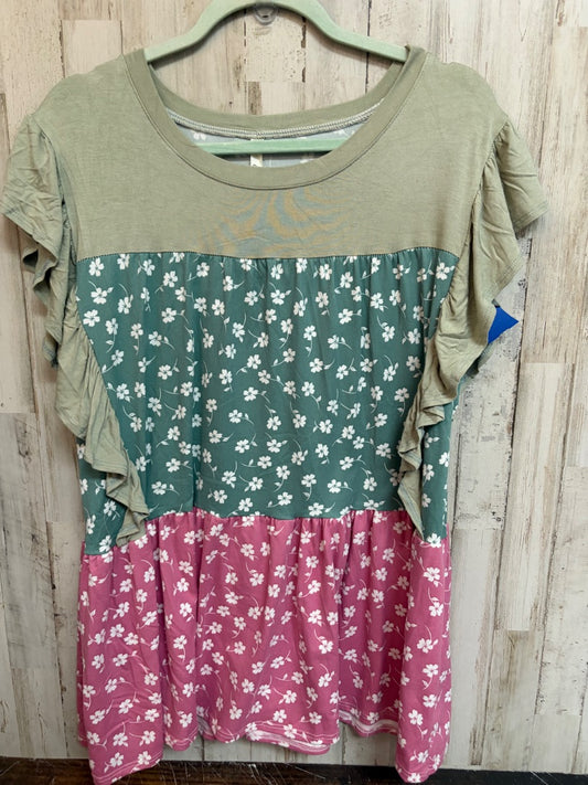 SAGE CELESTE FLORAL TIER DTOP, LADIES L