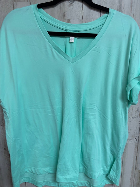TEAL VERSONA SOFT VNECK TOP, LADIES L