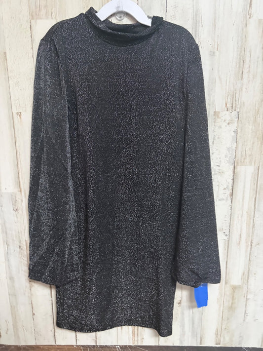 BLACK SHEIN SHIMMER DRESS, GIRLS 11/12