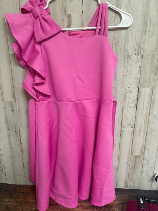 PINK  ONE SHOULDER DRESS, GIRLS 14