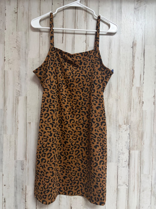BROWN OLD NAVY CHEETAH TANK DRESS, GIRLS 18