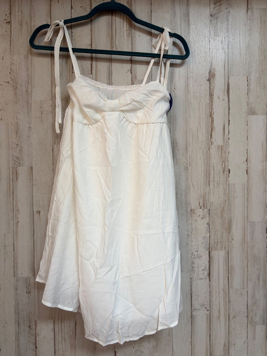 WHITE  BOW BUST DRESS, LADIES S