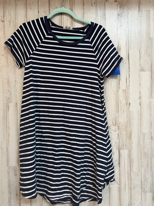 NAVY UMGEE STRIPE COTTON DRESS, LADIES S
